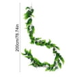 thumbnail image 3 of Fmbmuo Artificial Cypress Vine Garland for Christmas Decor, Minimalist Design, Indoor Outdoor Use, 3 of 5