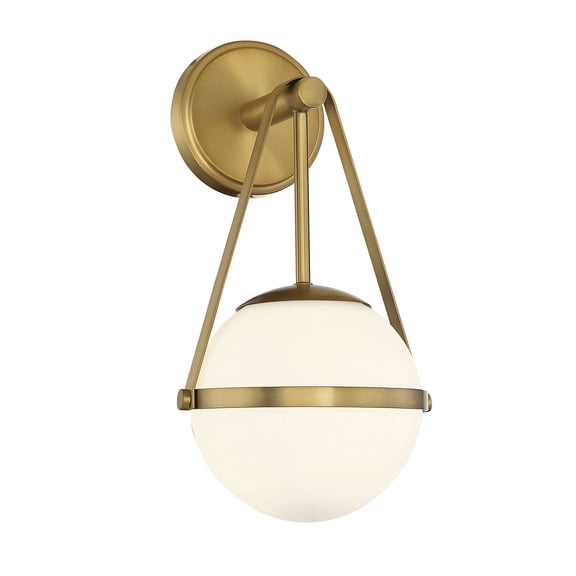 Polson 1-Light Wall Sconce in Warm Brass