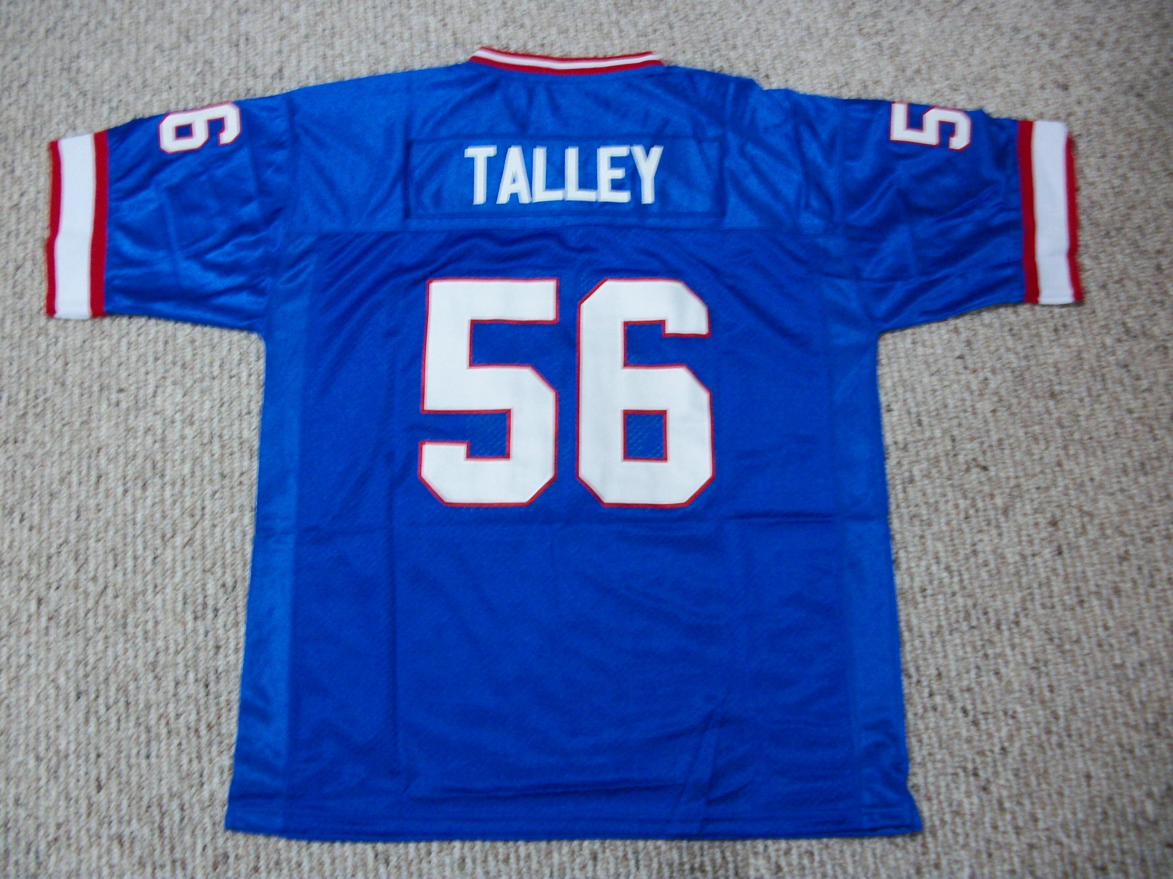 Unsigned Darryl Talley Jersey #56 Buffalo Custom Stitched Blue Football New  No Brands/Logos Sizes S-3XL 