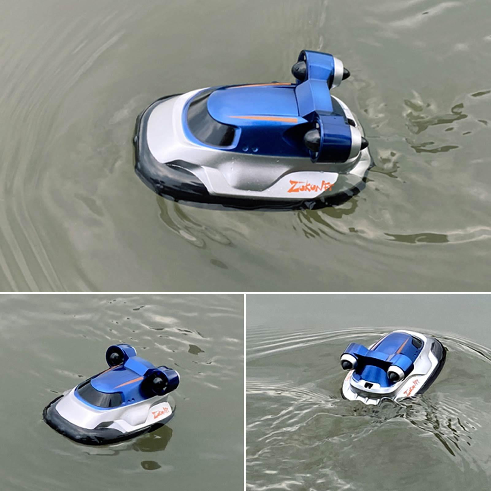 MINOCOOL 2.4G Mini Remote Control Boat RC Hovercraft Toy Gift for Kids