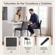 thumbnail image 4 of Set of 2 Bancos Alto, con Respaldo y Reposapié, Color Gris HOMEMAKE FURNITURE Moderno, 4 of 6