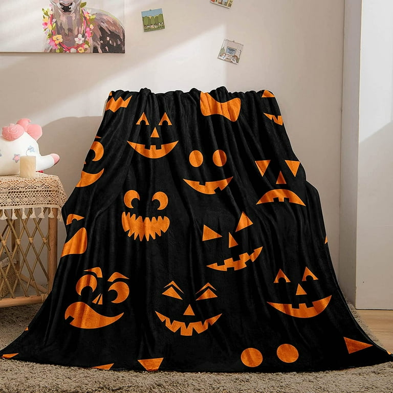 Halloween fleece blanket cheap