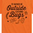 thumbnail image 3 of Instant Message - Rather Be Outside Catching Bugs - Toddler & Youth Short Sleeve Graphic T-Shirt, 3 of 6