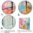 thumbnail image 3 of Designart "Bird on Spring Palette of Pink and Blue" Animals Wall Art - Modern Pink Bird Bedroom Canvas Wall Art, 3 of 6