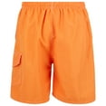thumbnail image 4 of iBerryNY Mens Swim Trunks Adult Male Board Shorts Quick Dry, Cargo Pocket, Orange, Medium, 4 of 5