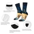 thumbnail image 3 of Cauagu Starry Sky Sleep White Bear Print Crew Socks for Women and Men,Adult Athletic Running Socks 1-Pair Sports Socks Work Gear Socks with Moisture Wicking, 3 of 6