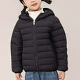 thumbnail image 4 of Kaemgyyd Toddler Children Puffer Jackets Winter Warm Zipper Hooded Quilted Coat Outerwear for Baby Girls Boys 3-16 Years, 4 of 6