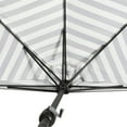 thumbnail image 4 of BAYSHORE 9 Ft Half Umbrella with Resin Concrete Base Included for Oudoor Patio, Black/White Stripe, 4 of 13