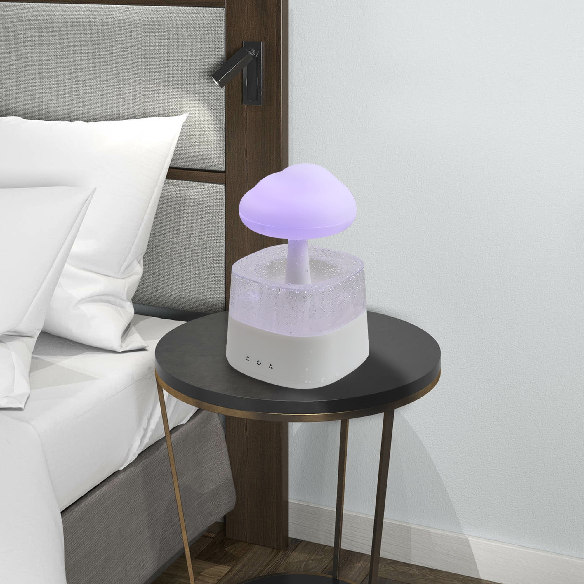 BrightSide Rain Cloud Mood Lamp with Mist - USB Powered and Color Changing Lights, 5.63" Height