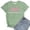 Light Green, variant on Kingdiese Women's Fashion Casual Gradient Printed Short Sleeved Round Neck T Shirt Top Summer Short Sleeve, Size L