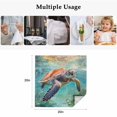 thumbnail image 4 of Sea Turtle Cloth Napkins, Coastal Nautical Ocean Summer Beach Washable and Reusable Dinner Napkins Set of 4, Table Napkin for Kitchen Party Birthday Wedding Hotel Housewarming 20"x20", 4 of 8