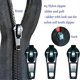 thumbnail image 4 of Zipper Repair Kit 5 Slider with Slider Metal Zipper Fixing Box Zipper Puller Clothing Zipper Puller, 4 of 5
