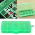 thumbnail image 1 of WHEANG Clearance 10 Compartments Plastic Organizer Container Storage Box Adjustable Divider Removable for Jewelry Beads Earring Container Tool Fishing Hook Small Accessories, 1 of 4