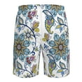 thumbnail image 6 of Kll Flowers And Butterflies Men'S Casual Summer Beach Shorts Hawaiian Shorts With Pockets-3x-Large, 6 of 9