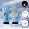 thumbnail image 5 of DHFJKG Kids Children Ski Gloves Winter Waterproof Insulated Warm Snow Gloves For Snowboarding Sledding Thermal Childlike Mitten, 5 of 5