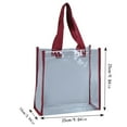 thumbnail image 2 of Stylish Transparent Tote Purse Carryall Bag For Women Daily Use Gymnasium Beach Outings Shopping Trips And Leisure Activities, 2 of 2