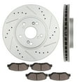 thumbnail image 3 of ECCPP 2pcs Front Brake Rotors and 4pcs Ceramic Brake Pads Set for 2003-2008 for Honda Pilot, 3 of 5