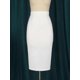 thumbnail image 3 of High Waist Skirts White Office Lady Summer Midi Length Casual Pencil Skirt for Woman Package Hip Jupes Plus Size, 3 of 5