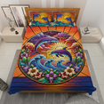 thumbnail image 2 of Lotusprinthandmade Sea Themed Dolphin Lovers Quilt Bedding Set (White Binding) 5 Sizes (Made in Vietnam) (60x70), sea themed dolphin quilt bedding, 2 of 6