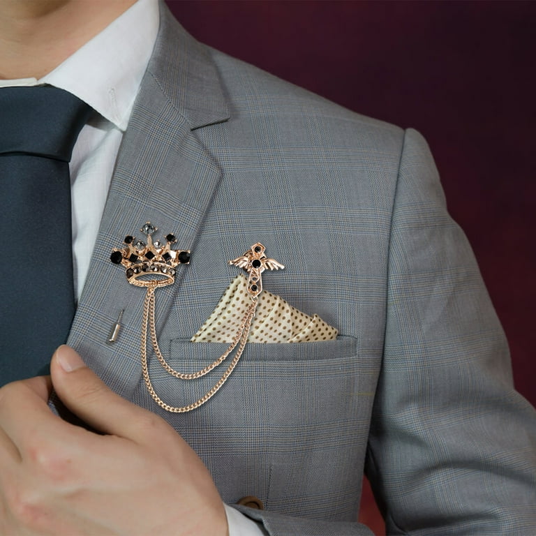 Wedding Brooch Brooch Design For Blazer Eosunjian Men Suit Coat