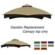 ABCCANOPY Replacement Canopy Top for Lowe's Allen Roth 10X12 Gazebo #GF-12S004B-1 (Beige)