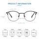 thumbnail image 4 of Cyxus Retro Metal Cat Eye Blue Light Gafas Anti UV Cyxus Style, 4 of 5