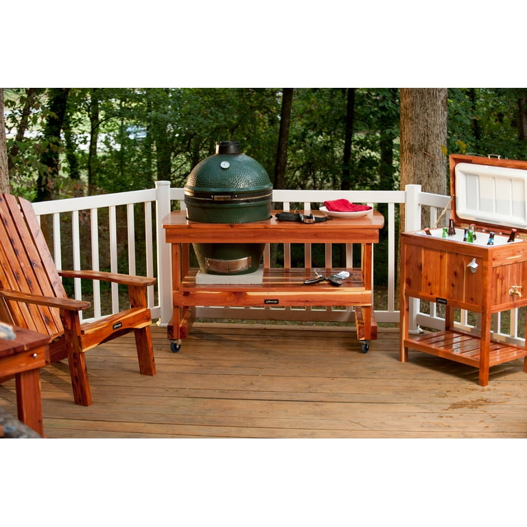 JJGeorge Long Table for Large Big Green Egg