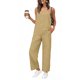 thumbnail image 2 of TaTaai Women's Casual Solid Color Two Piece Tracksuit Adjustable Strap Cami Top with Long Pants Cotton Linen Like Fabric Soft Breathable Daily Lounge Set Gift, 2 of 6