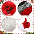 thumbnail image 4 of Christmas Holiday Decoration Set with Hat, Wig, Glasses, Gloves, and Necklace, Festive Party Costume Accessories, Fun Seasonal Outfit for All Ages, 4 of 5