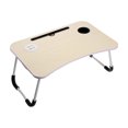 thumbnail image 2 of Foldable Lap Desk For Bed Bed Tray Table With 4 USB Ports Holder Slots Cup Holder And Drawer Laptop Desk Table With Mini Lamp Fan Portable Notebook Table Stand For Laptop, 2 of 9
