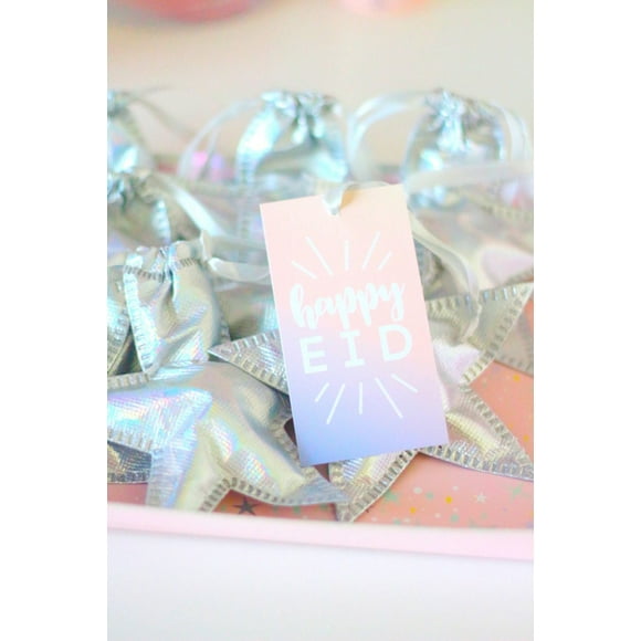 modernEID Happy Eid ombre gift tags