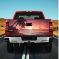 thumbnail image 3 of Lotusprinthandmade Beach Tailgate Wrap 24"x58", Beach Truck Tailgate Sticker Decal Wrap, 3 of 5
