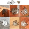 thumbnail image 4 of Jinsinto Set of 30 Stainless Steel L Shaped Corner Brackets, 4 of 5