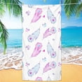 thumbnail image 2 of Zatoumnr Fashion Printed Beach Towel, Sky Flower Design, Microfiber Bath Towel, Beach Cushion, Shawl for Wiping Sweat 32"x63" Vacation Necessities Gifts Swim Towels, 2 of 8