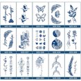 thumbnail image 2 of 15 Pegatinas Tótem Falsas Impermeables La Serie Flower & Letter para Adultos, 2 of 9