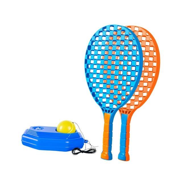 Pelota de tenis Shamjiam entrenador con cuerda ejercicio naranja azul Raqueta de tenis