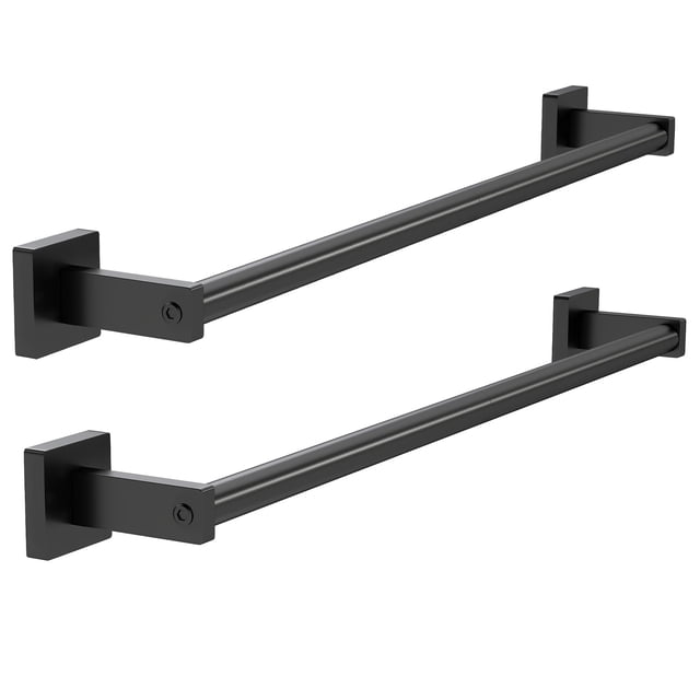Toallero MKO, soporte para toallas de mano, 24 cm, para montaje en pared, paquete de 2