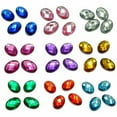 thumbnail image 2 of U8MO 500 Flatback Acrylic Rhinestone Faceted Oval Gem Beads 13X18mm No Hole Wholesale-Purple, 2 of 9