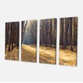 thumbnail image 2 of Chemin dans la Forêt d'Automne Panorama - Impression sur Toile, 2 of 3