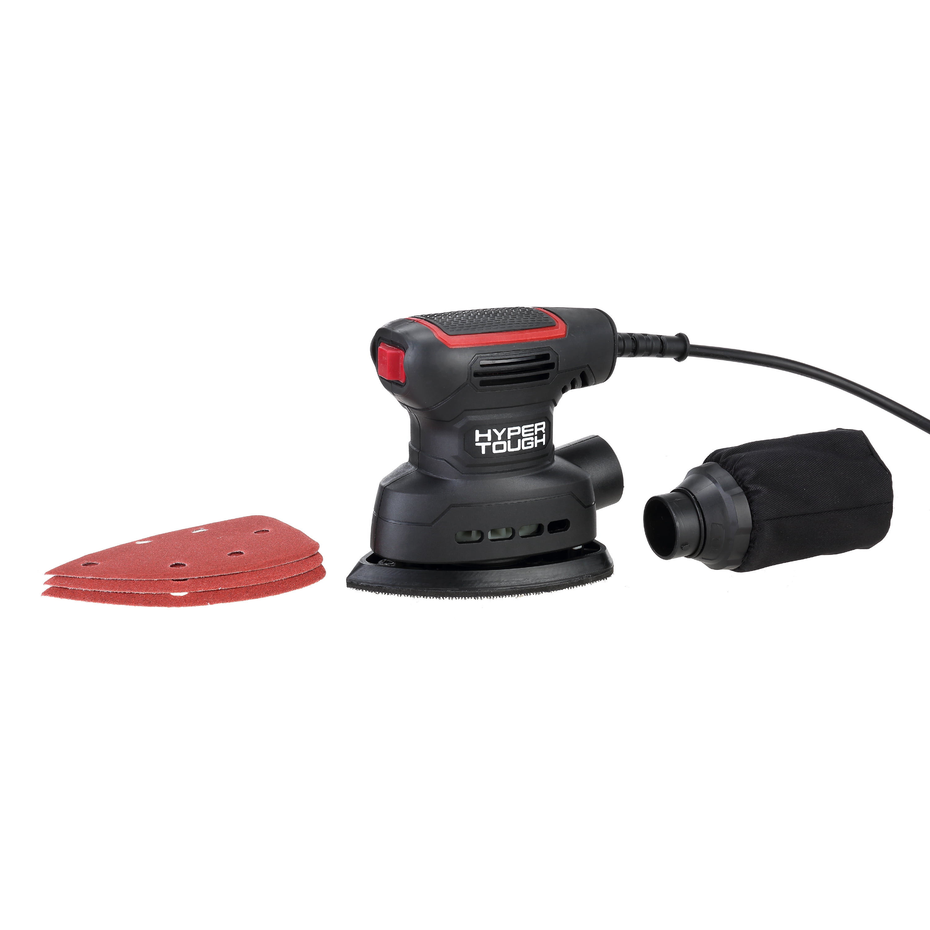 Hyper Tough Corded 2.5 Amp 5 Inch Orbital Sander with Dust Bag