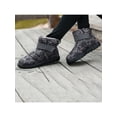 thumbnail image 6 of Frontwalk Womens Mens Winter Boot Faux Fur Waterproof Boots Slip On Snow Outdoor Resistant Hiking Women Men Mid Calf Warm Booties Camouflage Gray 10.5, 6 of 8