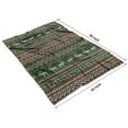 thumbnail image 4 of Red and Green Christmas Reindeer Pattern Blanket,Comfortable Soft Flannel Throw Blanket,All Season,Warm Lightweight Blankets for Sofa Bed Couch Living Room Chair,40"x50", 4 of 4