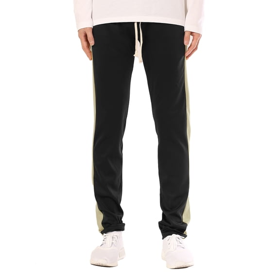 Allsense Men's Classic Straight Leg Track Pants with Side Stripe