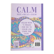 Calm Advanced Coloring Book, by CrownJewlz, (Paperback)