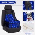 thumbnail image 2 of Sennaux Pet Car Seat Front Pet Dog Booster Seat Carrier Protector for Dogs Cats Puppy, with PVC Tube, Blue, 2 of 7