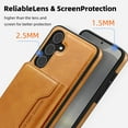 thumbnail image 6 of Dteck for Samsung Galaxy S25 Plus Detachable Wallet Card PU Leather Magnetic Flip Cover RFID Blocking Card Holder Stand Compatible with Magsafe Accessory Phone Case, Brown, 6 of 6