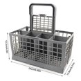 thumbnail image 3 of Bewildely Cesta para lavavajillas, portátil, reutilizable, lavable, para cocina, restaurante, cubertería, tenedor, palillos, contenedor, caja, accesorios Cocina y Comedor Bewildely HA070279-01, 3 of 5