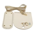 thumbnail image 4 of pitrice Crochet Bag Bottom Base Crochet Bag Set Making for Handbag Tote Shoulder Bag Beige 18x8cm, 4 of 6