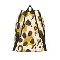 thumbnail image 3 of XMXT Backpack for School Work, Yellow Creative Leopard Canvas Bookbag Travel Bag for Women Men, S, 3 of 7
