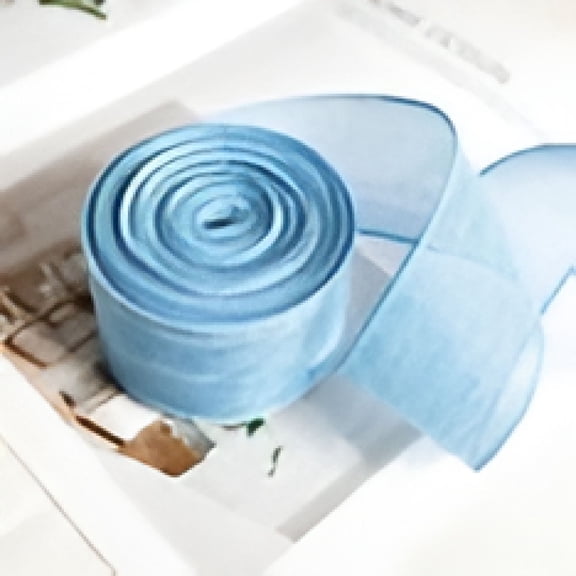 AUQ Spring Pastel Wired Ribbon Rolls,Weaving Wired Edge Ribbons,Decorative Wrapping Ribbons for Gift,Colorful DIY Craft Ribbons,Fabric Ribbon Decor,2x196 Inches